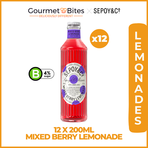 Sepoy & Co Mixed Berry Lemonade - 200ml Multipack