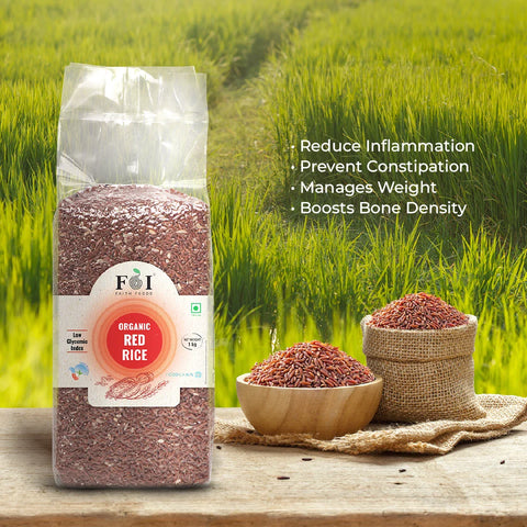 Faith Foods | Organic Red Rice | 1Kg
