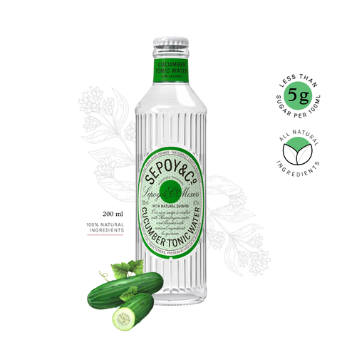 Sepoy & Co Cucumber Tonic Water - 200ml Multipack