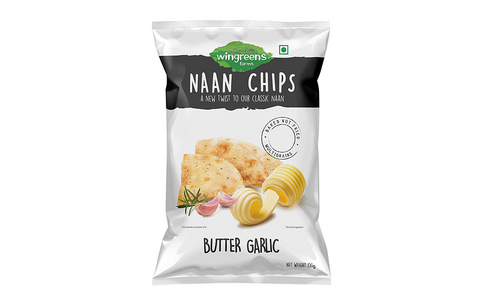 Wingreens Farms Butter Garlic Naan Chips