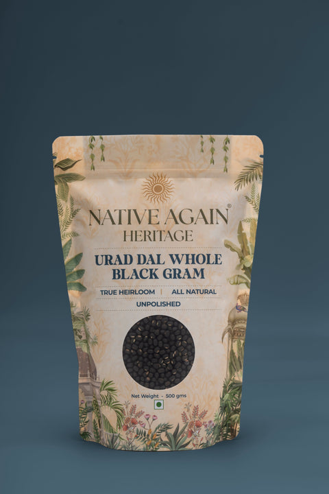 Native Again | Urad Dal (Whole) / Black Gram  500g