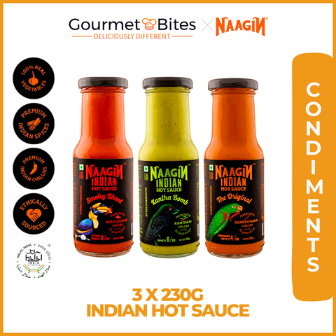 Naagin Hot Sauce Spice Bundle Premium Chillies 230 grams