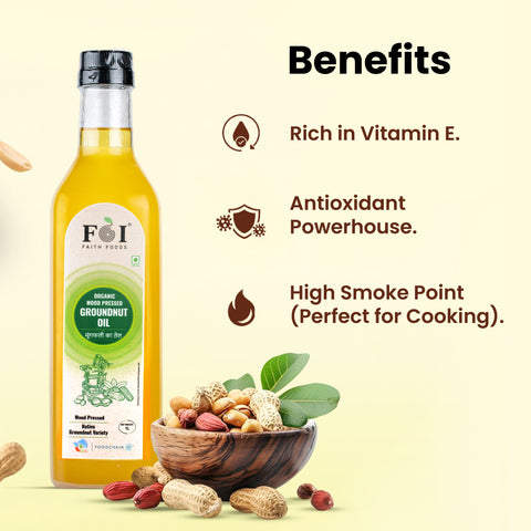 Faith Foods | Cold Pressed Groundnut Oil 1L