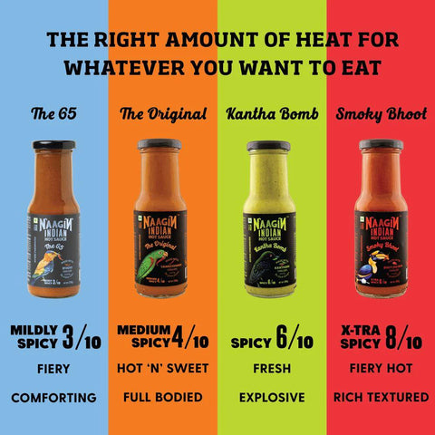 Naagin Hot Sauce Spice Bundle Premium Chillies 230 grams