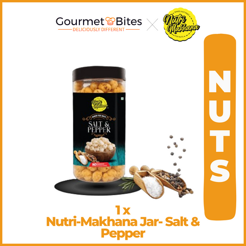 Nutri Makhana Jar- Salt & Pepper 100g