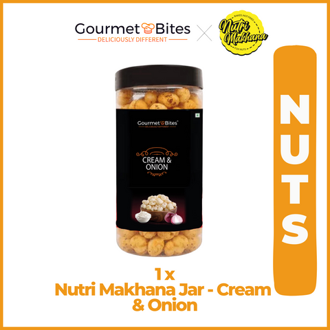 Nutri-Makhana Jar - Cream & Onion 100g