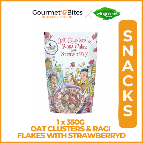 Wingreens Farms Oat Clusters & Ragi Flakes with Strawberry