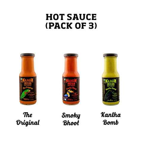 Naagin Hot Sauce Spice Bundle Premium Chillies 230 grams