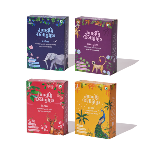 Jungly Delights Variety Pack | All Superfood Bars | Made for the Whole Family