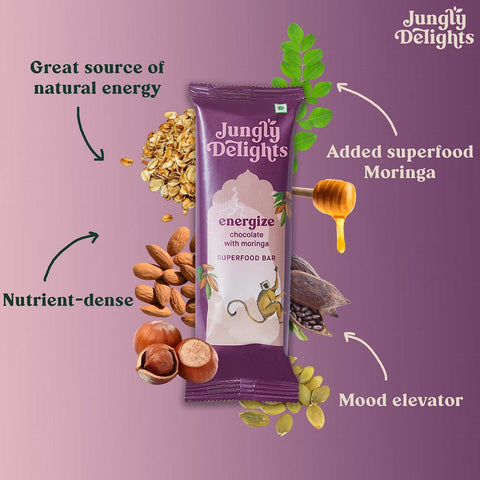 Jungly Delights Energize | Superfood Bars | Made for the Whole Family