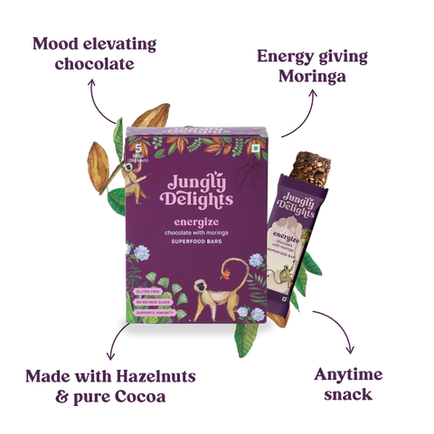 Jungly Delights Energize | Superfood Bars | Made for the Whole Family