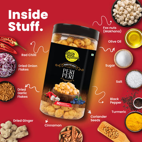 Nutri Makhana Jar - Peri Peri 100g