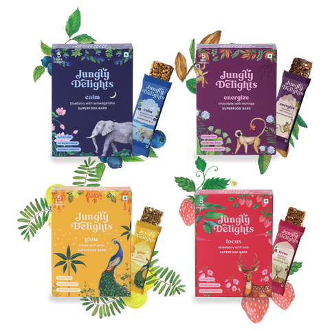 Jungly Delights Variety Pack | All Superfood Bars | Made for the Whole Family