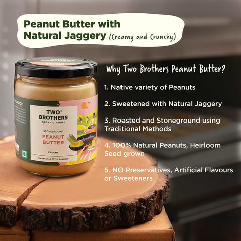 Peanut Butter, Creamy with Jaggery, Stoneground